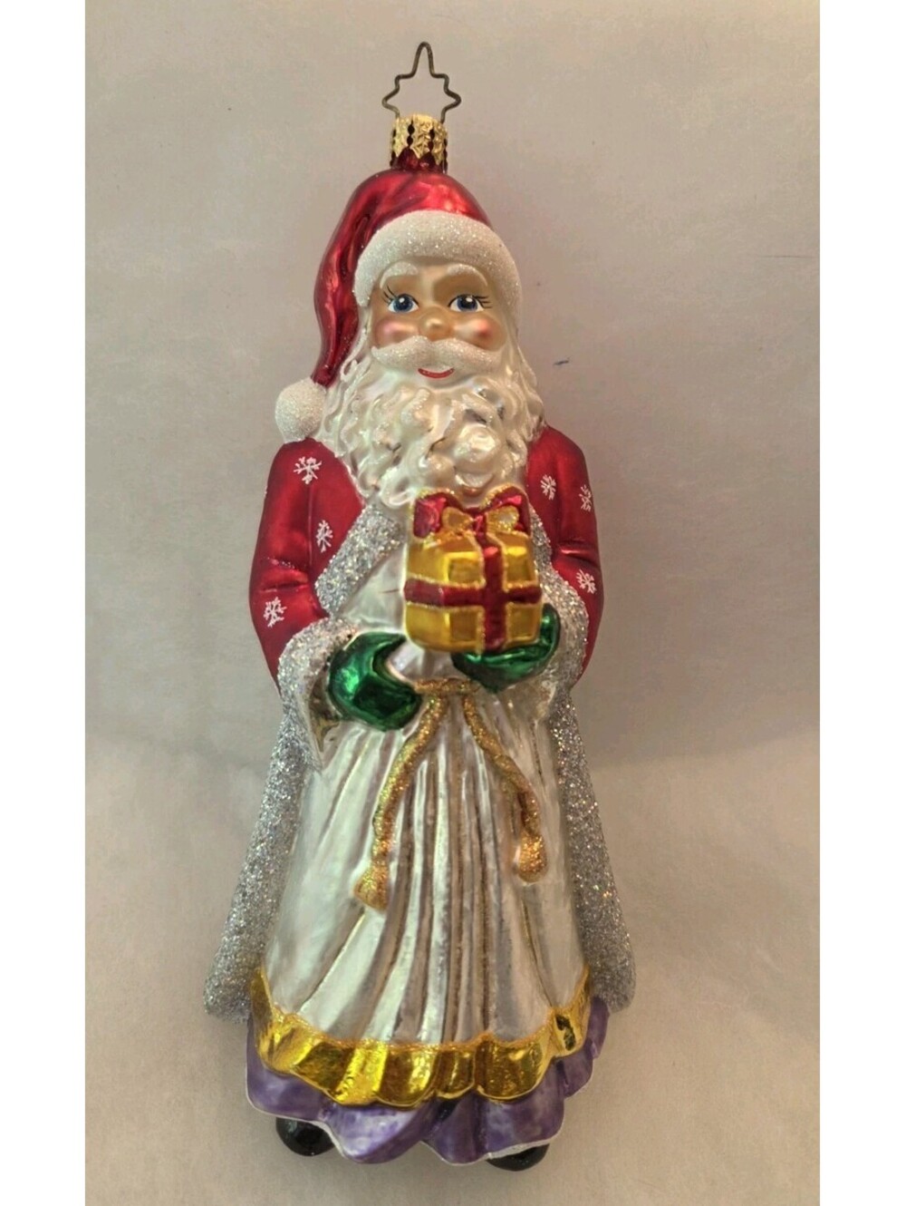 Christopher Radko Cordial Caller w/Beautiful Painted Scene 7", '06 Ornament Mint